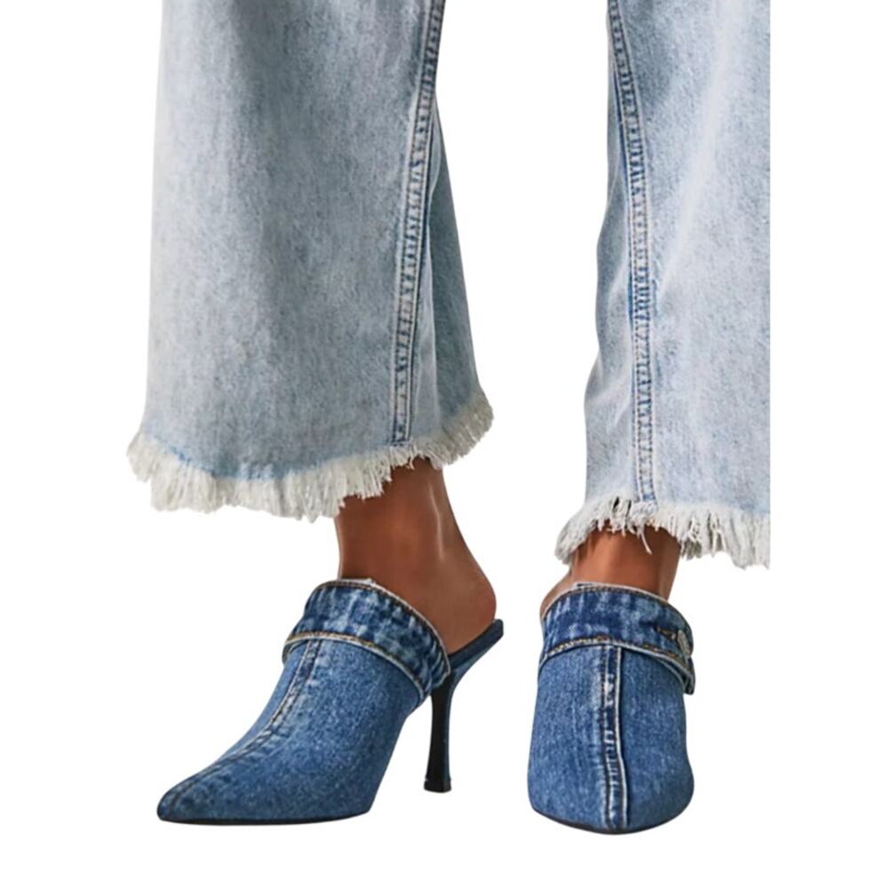 Jeffrey Campbell Blue Heels Chic Denim Style